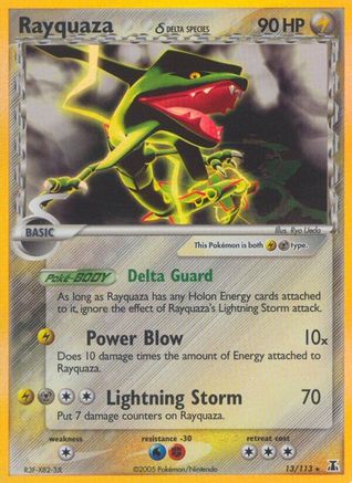 Rayquaza (Delta Species) (13) Reverse Holofoil - Delta Species
