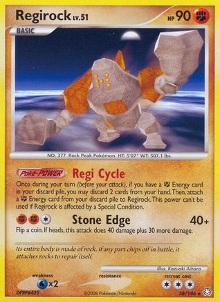 Regirock (38) Reverse Holofoil - Legends Awakened