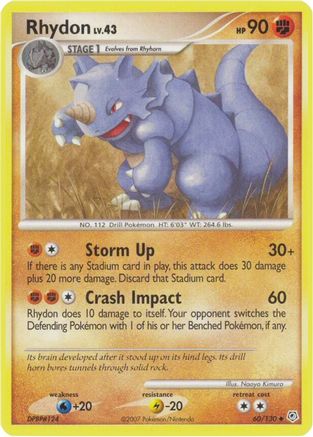 Rhydon (60) Reverse Holofoil - Diamond and Pearl