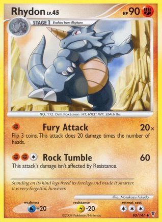 Rhydon (80) Reverse Holofoil - Supreme Victors