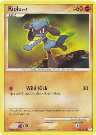 Riolu (61) Reverse Holofoil - Diamond and Pearl