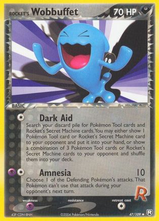 Rocket's Wobbuffet (47) Reverse Holofoil - Team Rocket Returns