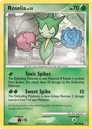 Roselia (96) Reverse Holofoil - Diamond and Pearl