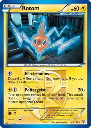 Rotom (Team Plasma) (49) Reverse Holofoil - Plasma Storm