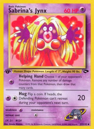 Sabrina's Jynx (57) (1st Edition) - Gym Challenge