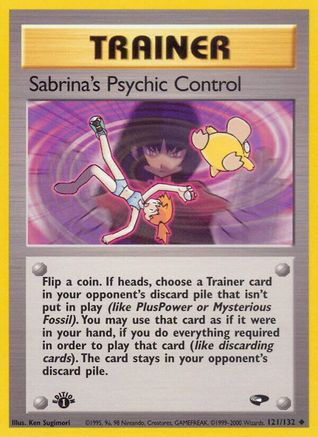 Sabrina's Psychic Control (121) (1st Edition) - Gym Challenge