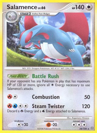 Salamence (24) Reverse Holofoil - Stormfront