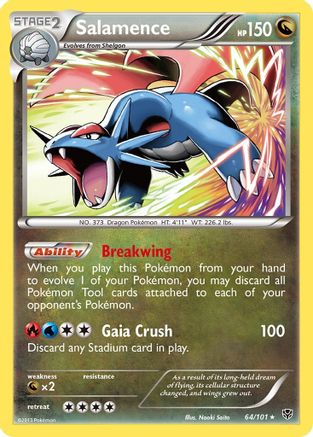 Salamence (64) Reverse Holofoil - Plasma Blast