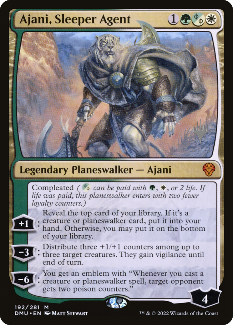 Ajani, Sleeper Agent (192p) - Dominaria United Promos