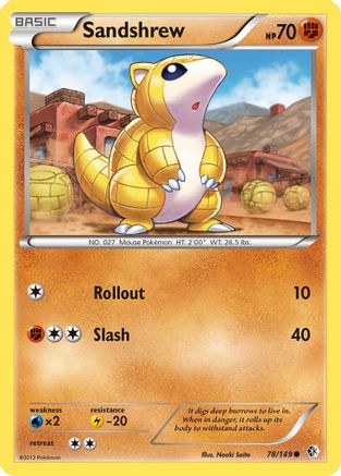 Sandshrew (78) Reverse Holofoil - Boundaries Crossed