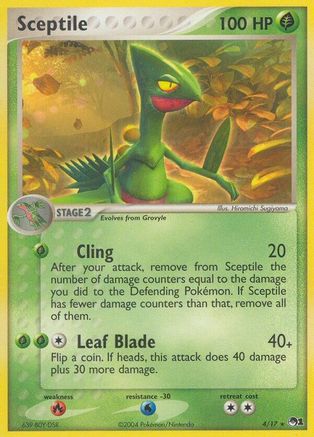 Sceptile (4) Holofoil - POP Series 1