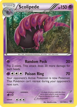 Scolipede (53) Reverse Holofoil - XY Base Set
