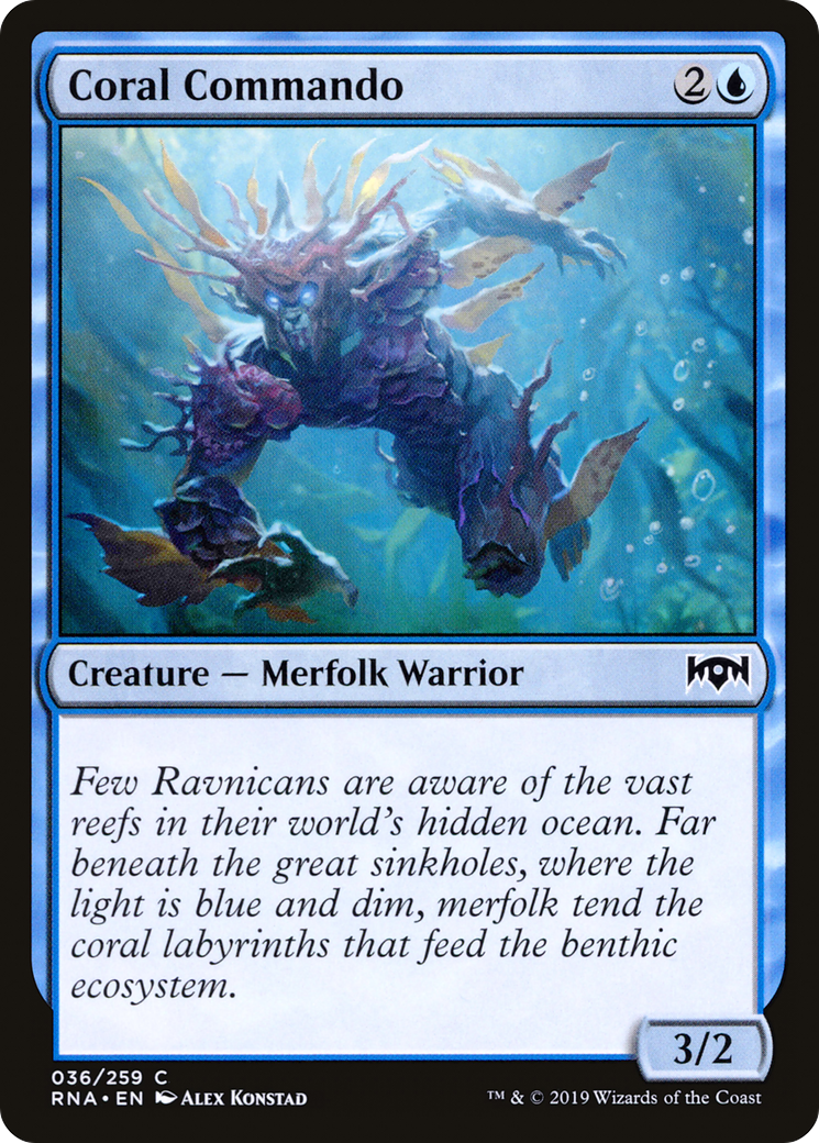 Coral Commando (036) Foil - Ravnica Allegiance