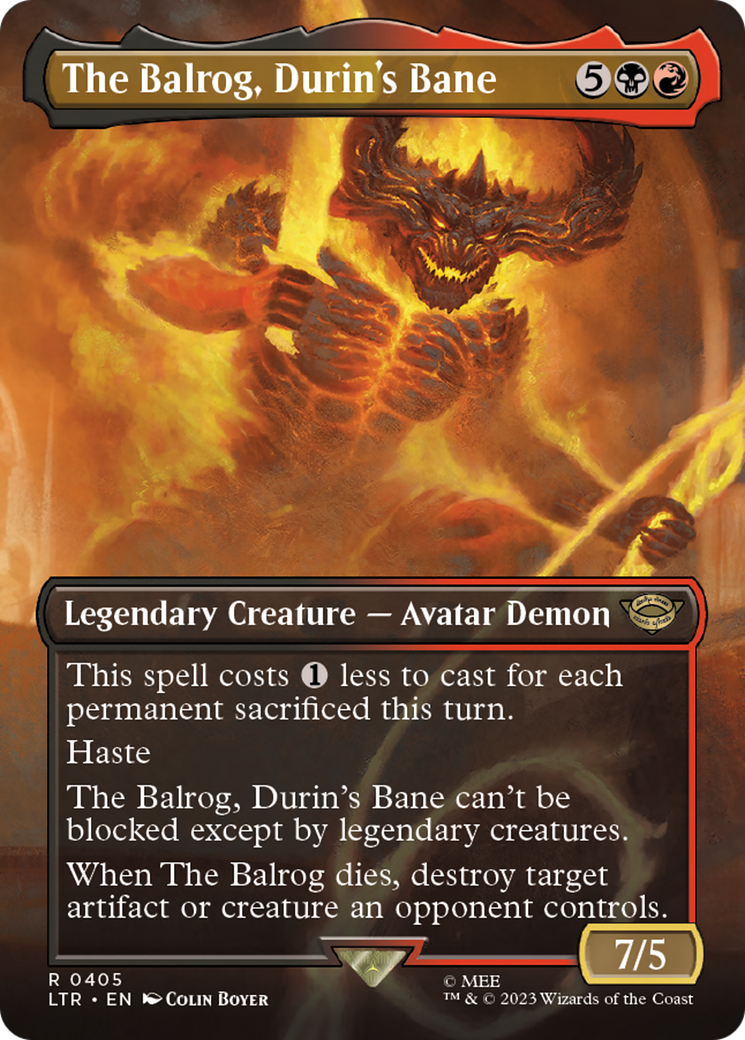 The Balrog, Durin's Bane (Borderless) (405) - The Lord of the Rings: Tales of Middle-earth