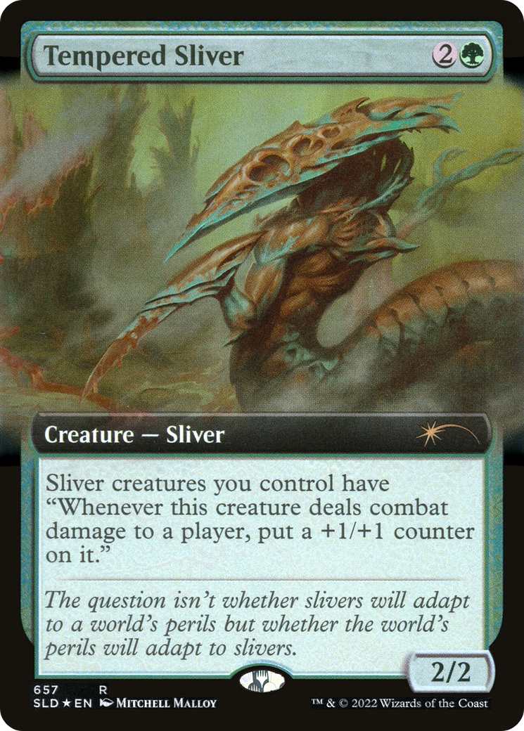 Tempered Sliver (Extended Art) (657) Foil - Secret Lair Drop