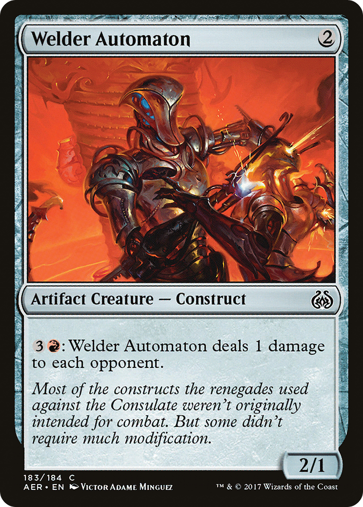 Welder Automaton (183) Foil - Aether Revolt