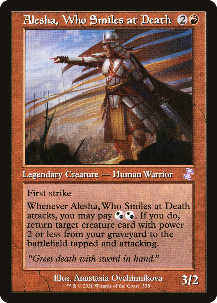 Alesha, Who Smiles at Death (Retro) (338) Foil - Time Spiral Remastered
