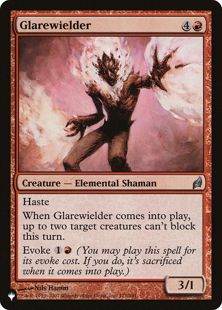 Glarewielder (LRW-171) - The List