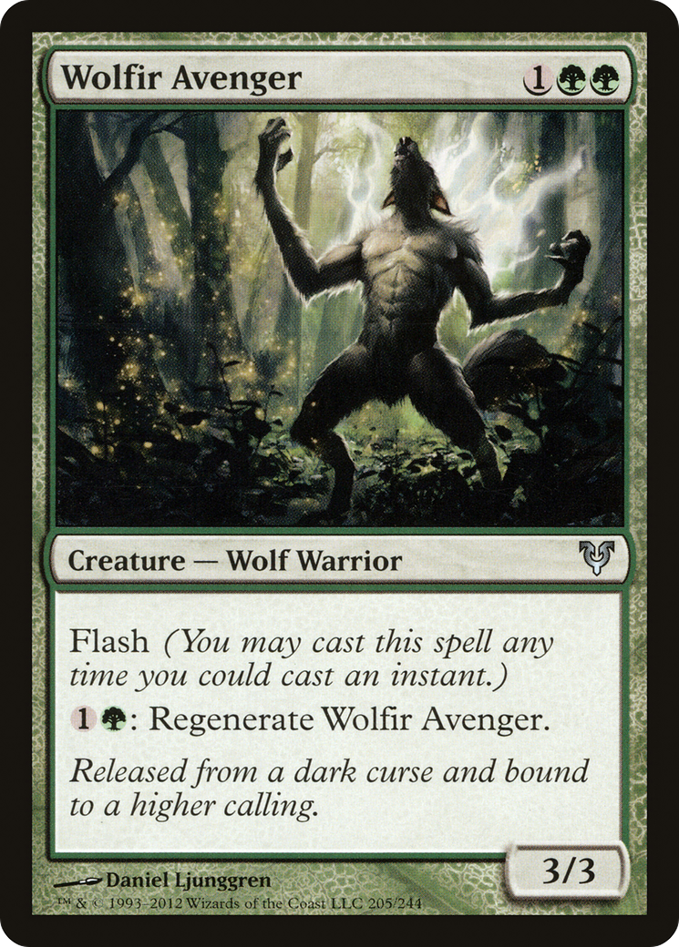 Wolfir Avenger (205) Foil - Avacyn Restored
