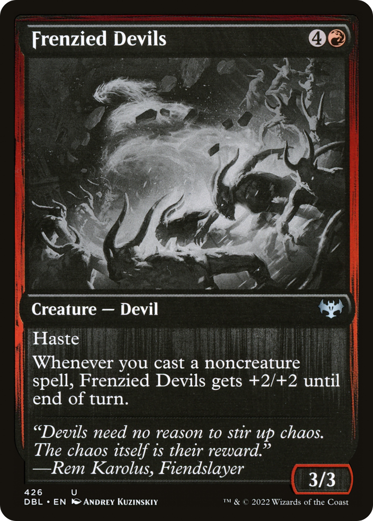 Frenzied Devils (426) Foil - Innistrad: Double Feature