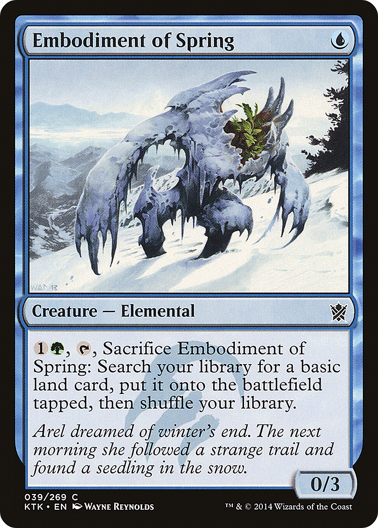 Embodiment of Spring (039) Foil - Khans of Tarkir