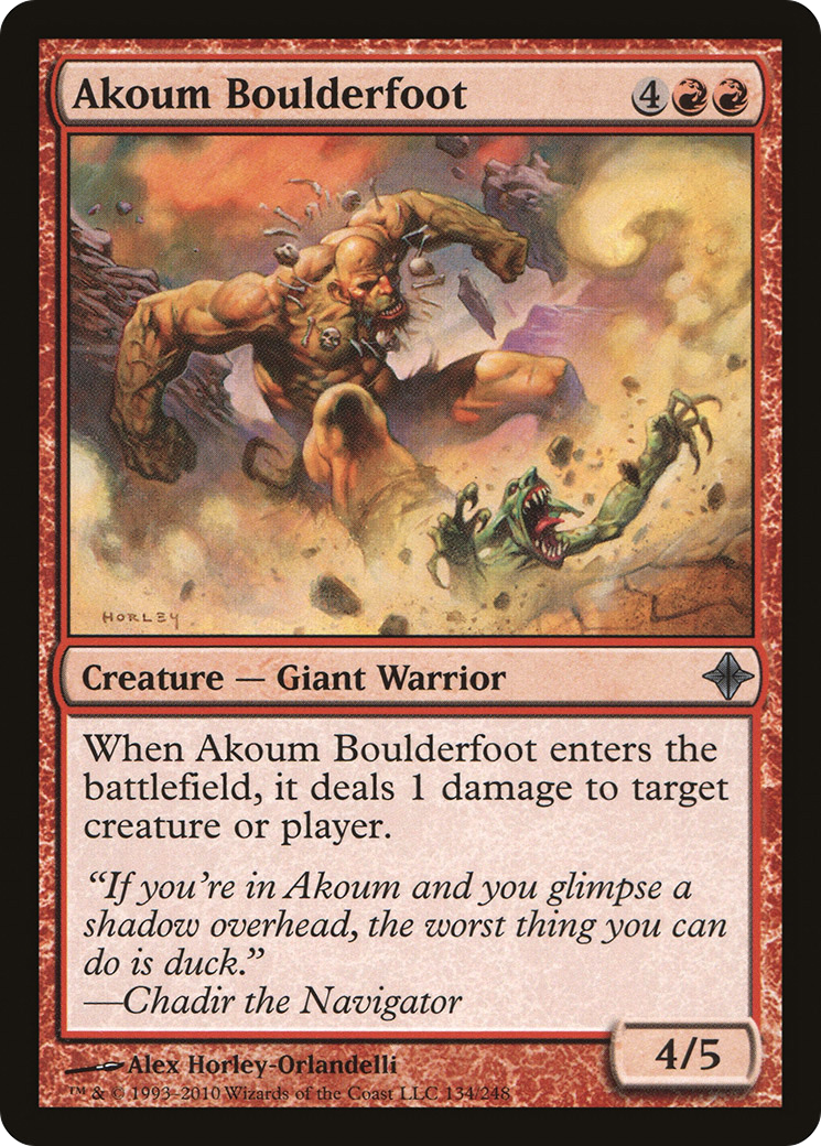 Akoum Boulderfoot (134) - Rise of the Eldrazi