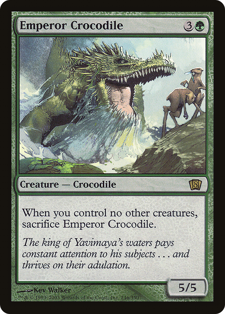 Emperor Crocodile (246) Foil - Eighth Edition