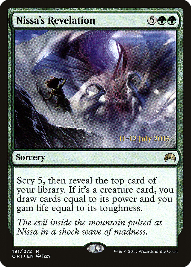 Nissa's Revelation (191s) Foil - Magic Origins Promos