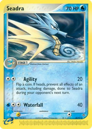 Seadra - 40/97 (40) Reverse Holofoil - Dragon
