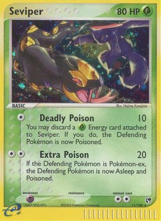 Seviper (11) Reverse Holofoil - Sandstorm