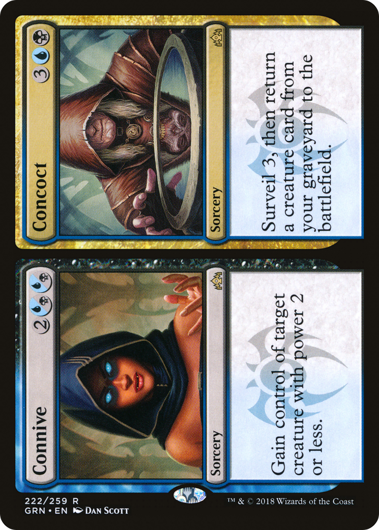 Connive // Concoct (222) Foil - Guilds of Ravnica