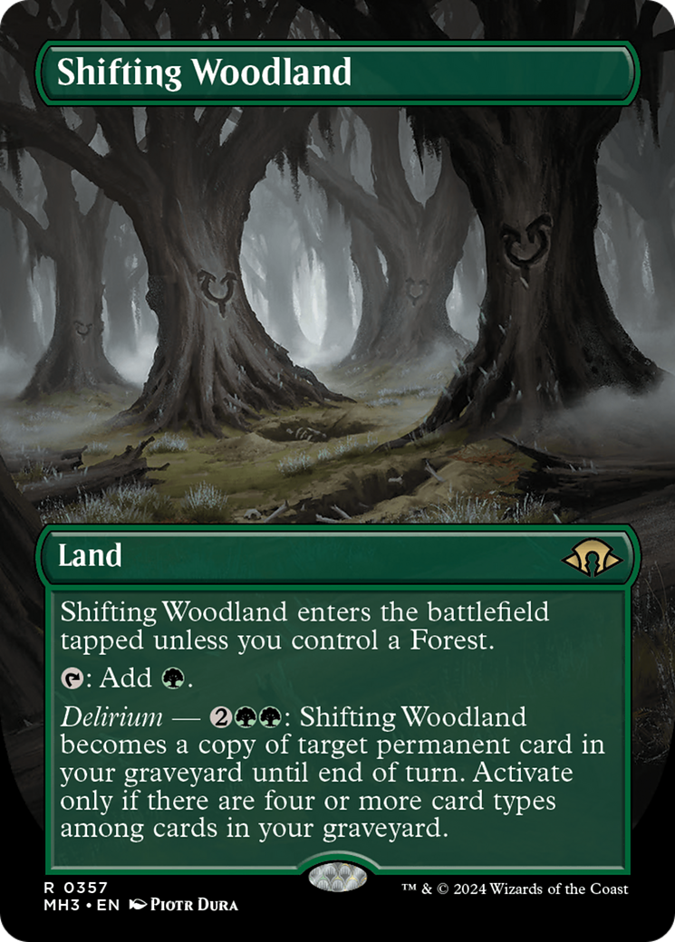 Shifting Woodland (Borderless) (357) Foil - Modern Horizons 3