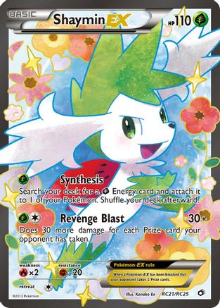 Shaymin EX (Full Art) (RC21) (Radiant Collection) Holofoil - Legendary Treasures