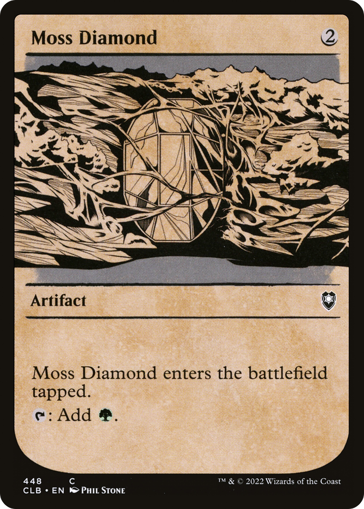 Moss Diamond (Showcase) (448) Foil - Commander Legends: Battle for Baldur's Gate