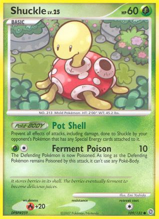 Shuckle (109) Reverse Holofoil - Secret Wonders