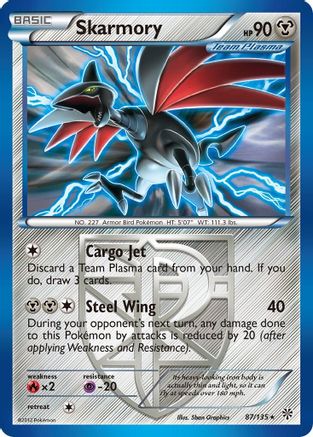 Skarmory (Team Plasma) (87) Reverse Holofoil - Plasma Storm