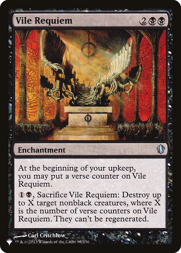 Vile Requiem (C13-98) - The List