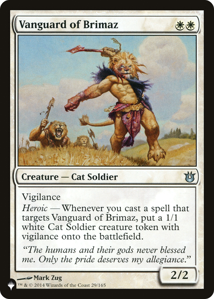 Vanguard of Brimaz (BNG-29) - The List