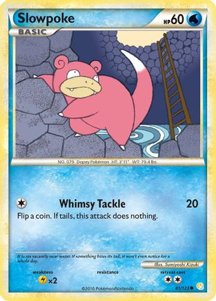 Slowpoke (81) Reverse Holofoil - HeartGold SoulSilver