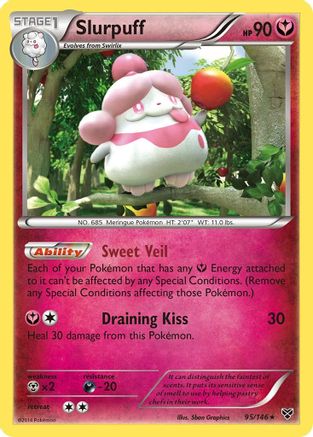 Slurpuff (95) Reverse Holofoil - XY Base Set