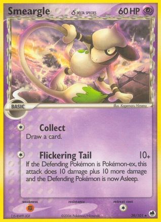 Smeargle (Delta Species) (39) Reverse Holofoil - Dragon Frontiers