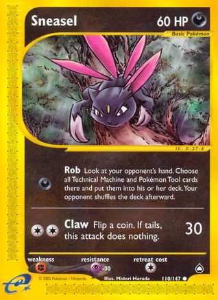 Sneasel (110) Reverse Holofoil - Aquapolis