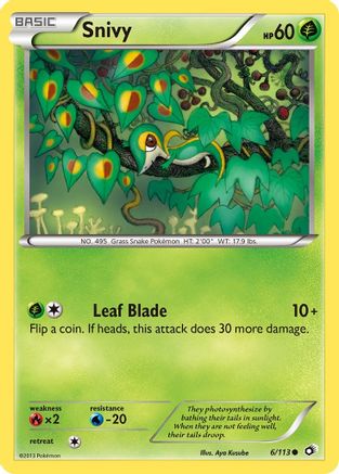 Snivy (6) Reverse Holofoil - Legendary Treasures