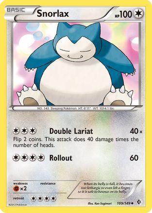 Snorlax (109) Reverse Holofoil - Boundaries Crossed