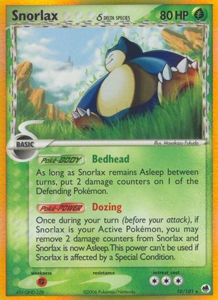 Snorlax (Delta Species) (10) Reverse Holofoil - Dragon Frontiers