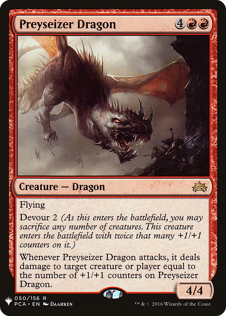 Preyseizer Dragon (PCA-50) - The List