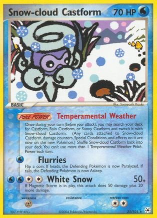 Snow-cloud Castform (25) Reverse Holofoil - Hidden Legends