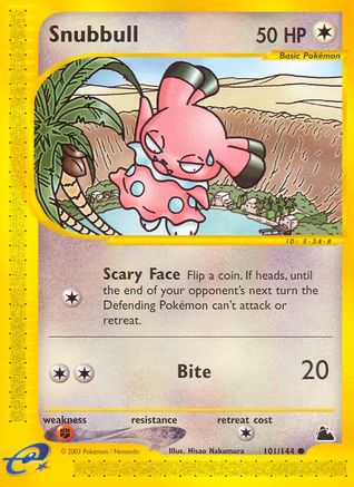 Snubbull (101) Reverse Holofoil - Skyridge