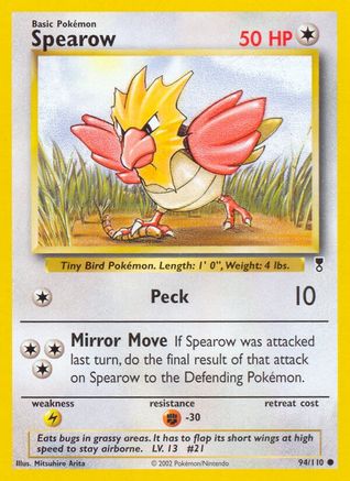 Spearow (94) Reverse Holofoil - Legendary Collection