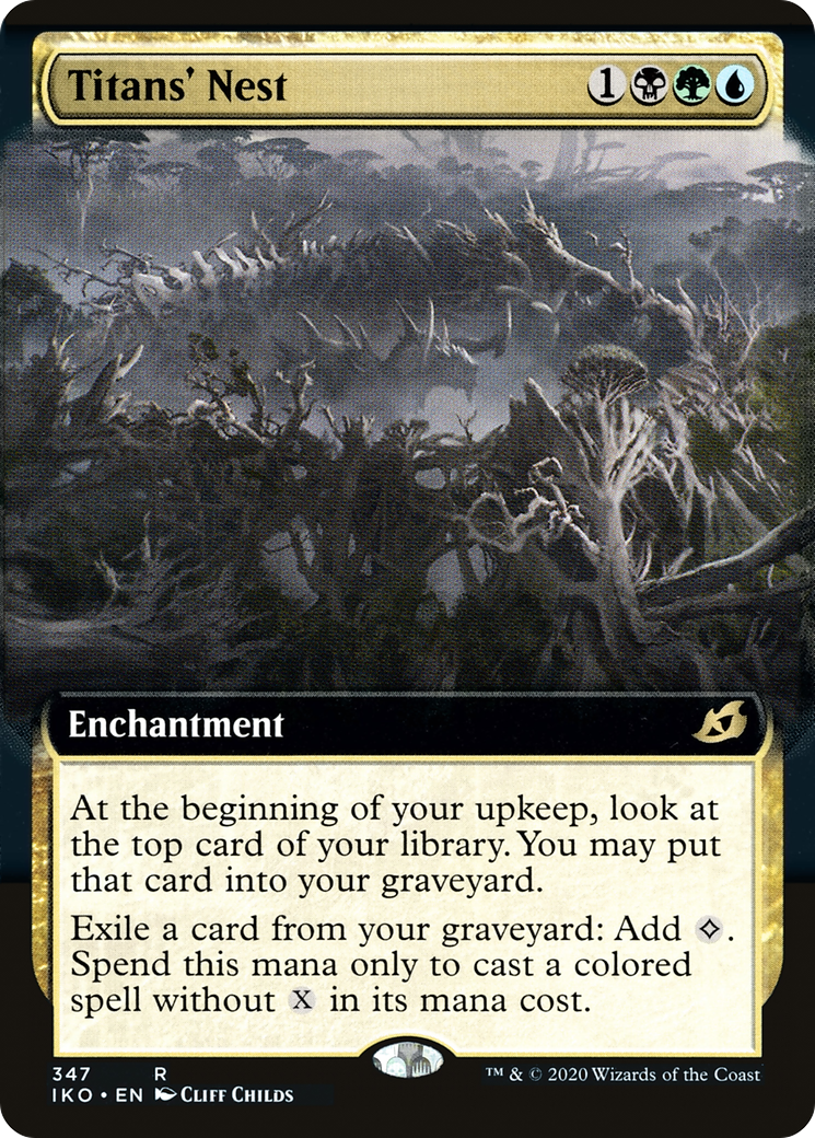 Titans' Nest (Extended Art) (347) Foil - Ikoria: Lair of Behemoths